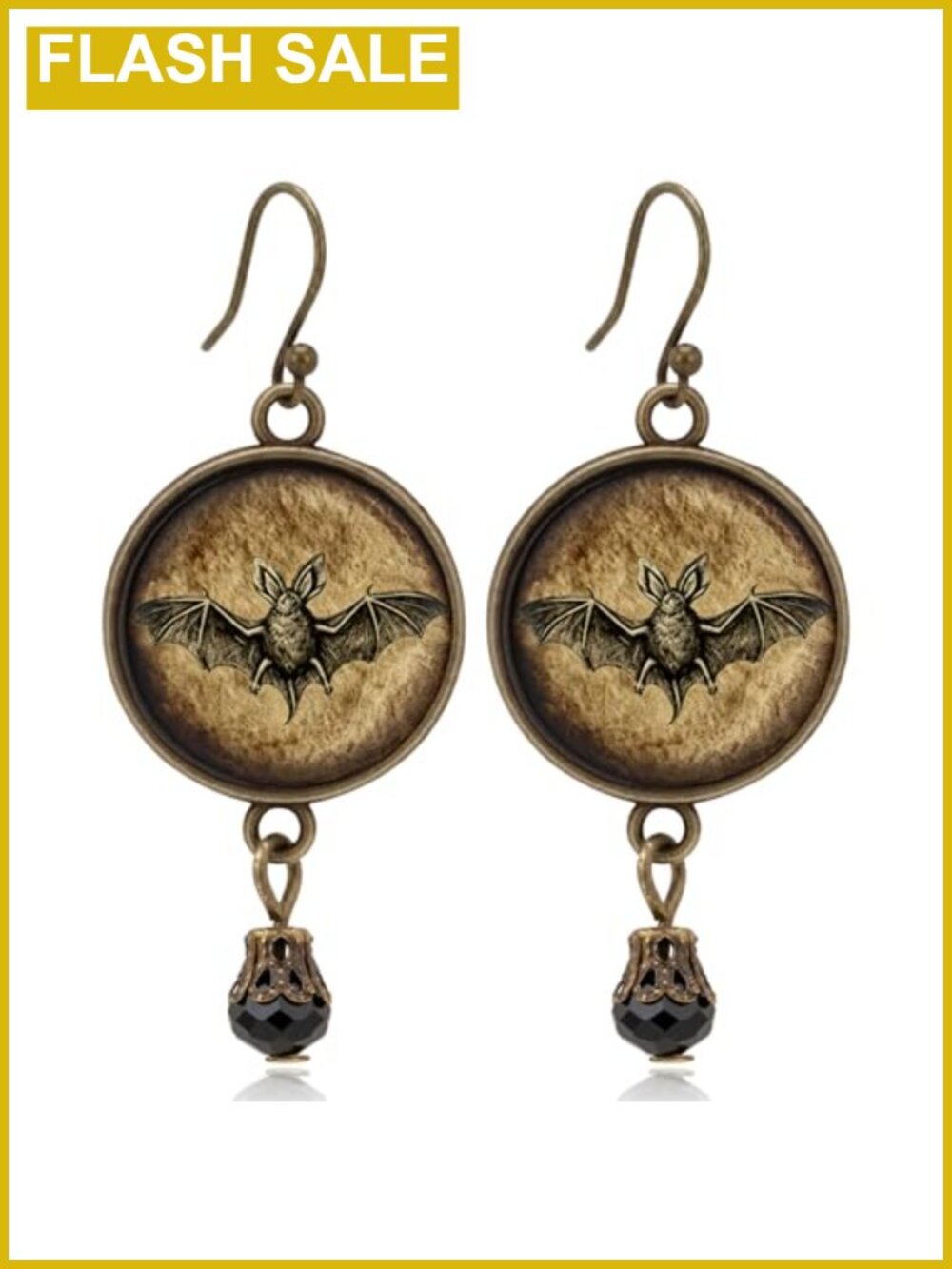 Gothic Bat Dangle Earrings Alloy Halloween Drop Jewelry for Women